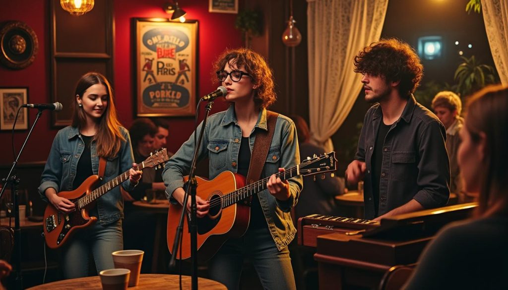 explorez les jeunes talents émergents de la chanson française et plongez dans un univers musical riche en fraîcheur et créativité.