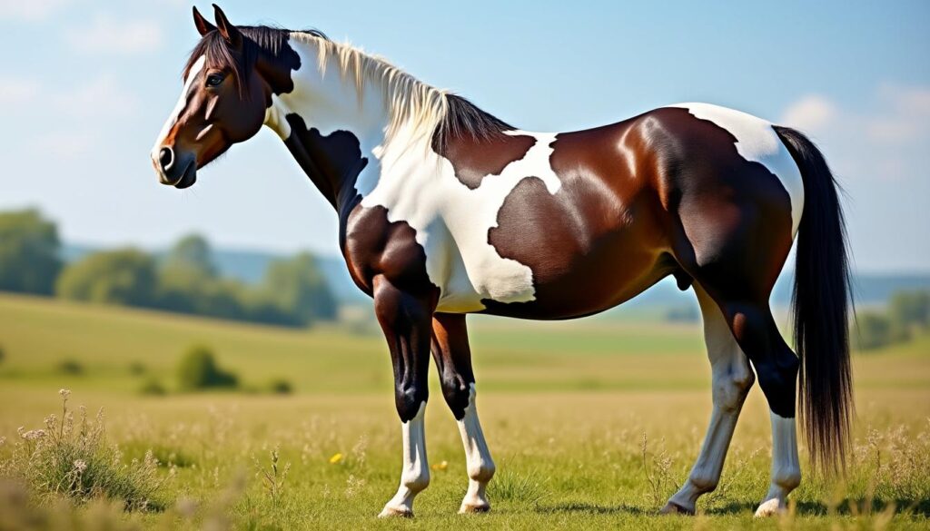 découvrez les caractéristiques uniques du paint horse, un cheval polyvalent reconnu pour sa robe tachetée distinctive, son tempérament équilibré et ses capacités exceptionnelles en équitation.