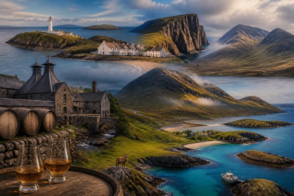découvrez la carte de l'écosse avec ses paysages magnifiques, ses distilleries de whisky réputées et ses îles incontournables à visiter.