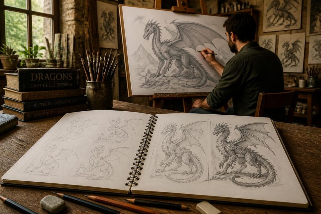 apprenez à dessiner des dragons grâce à nos techniques simples et conseils adaptés aux débutants. découvrez étape par étape comment créer des dragons impressionnants et développer votre talent artistique.