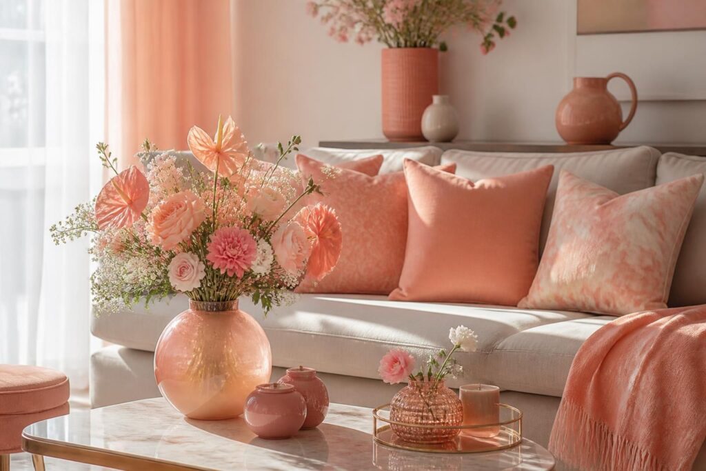 découvrez la couleur corail et ses nuances pastel, mélange subtil de rose et d'orange, idéales pour apporter douceur et chaleur à vos décorations intérieures et événements.