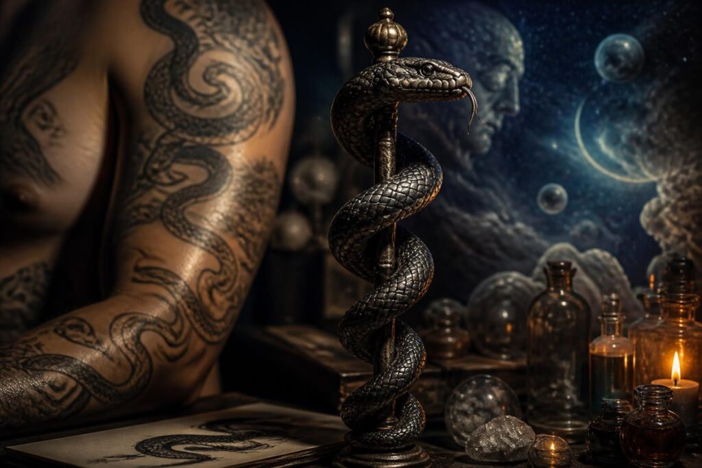 découvrez la signification du symbole du serpent en tatouage, médecine et rêves, et explorez ses multiples interprétations culturelles et spirituelles.