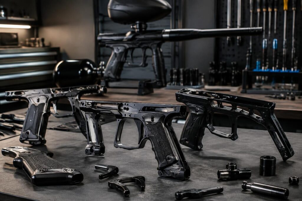découvrez les châssis et accessoires de paintball indian creek designs : caractéristiques, compatibilité et conseils pour choisir votre équipement.